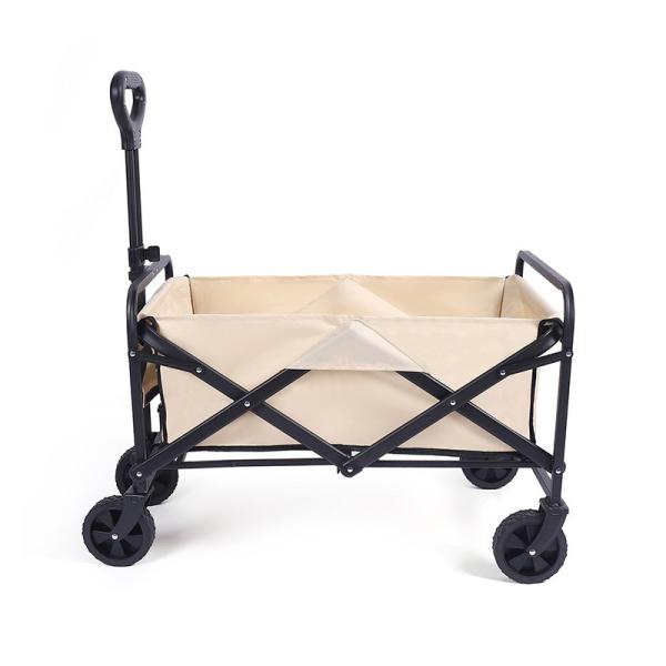 Steel Frame Folding Wagon Cart Compact Foldable Wagon For Camping Creative