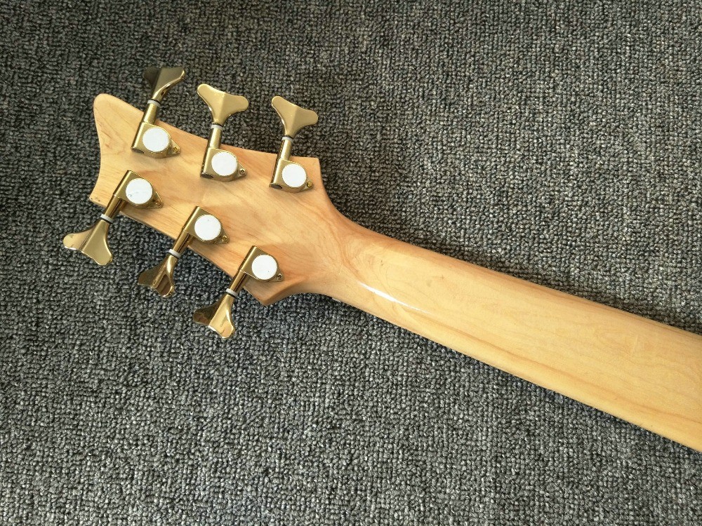 6 Strings Electric Bass Guitar Maple Body Active pickups Bass Guitar Music instruments