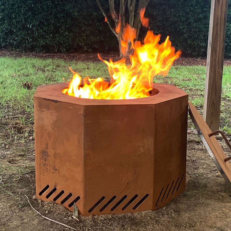 Steel Fire Pit Customized Corten Steel Fire Pit For Garden Outdoor