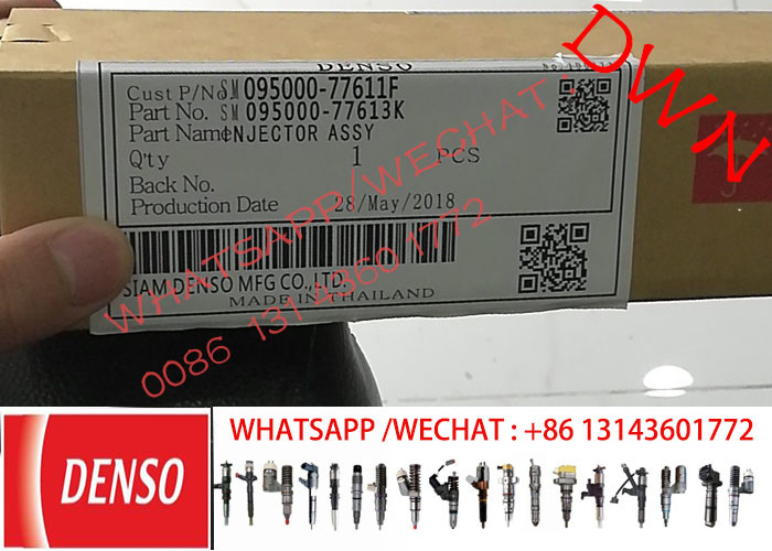 GENUINE original DENSO Injector new number 095000-7761 9709500-776 for HILUX II 2KD T/OYOTA 23670-30300,23670-39275