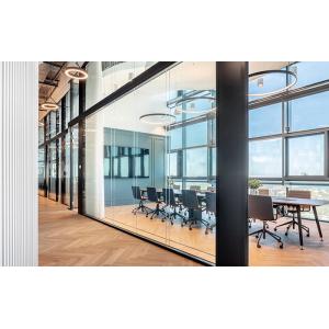 Isolate Noise 45+-db Partition Wall With Door Self Closer Health Double Glass