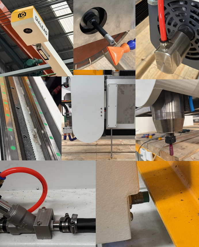 High Precision 5 Axis CNC Stone Cutting Machine Bridge Type 450mm