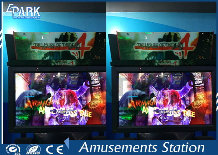 300W Indoor Shooting Game Machines / Zombie Arcade Machine HD Monitor