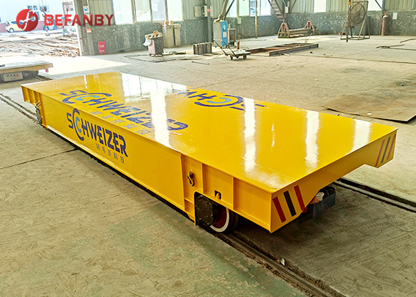 Warehouses Q235 10T Electric Transfer Cart Material Handling