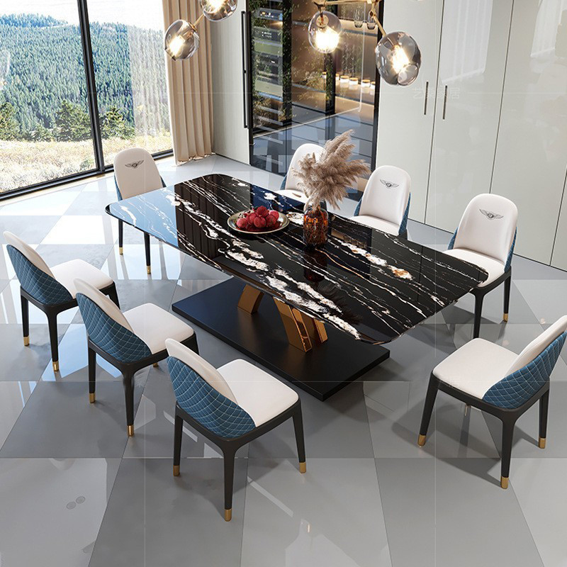 Rectangle Marble Marble Dining Tables 2/4cm For Gatherings