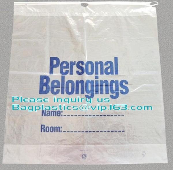 Biodegradable Drawstring Patient Belongings Bag,Manufacturer of Patient