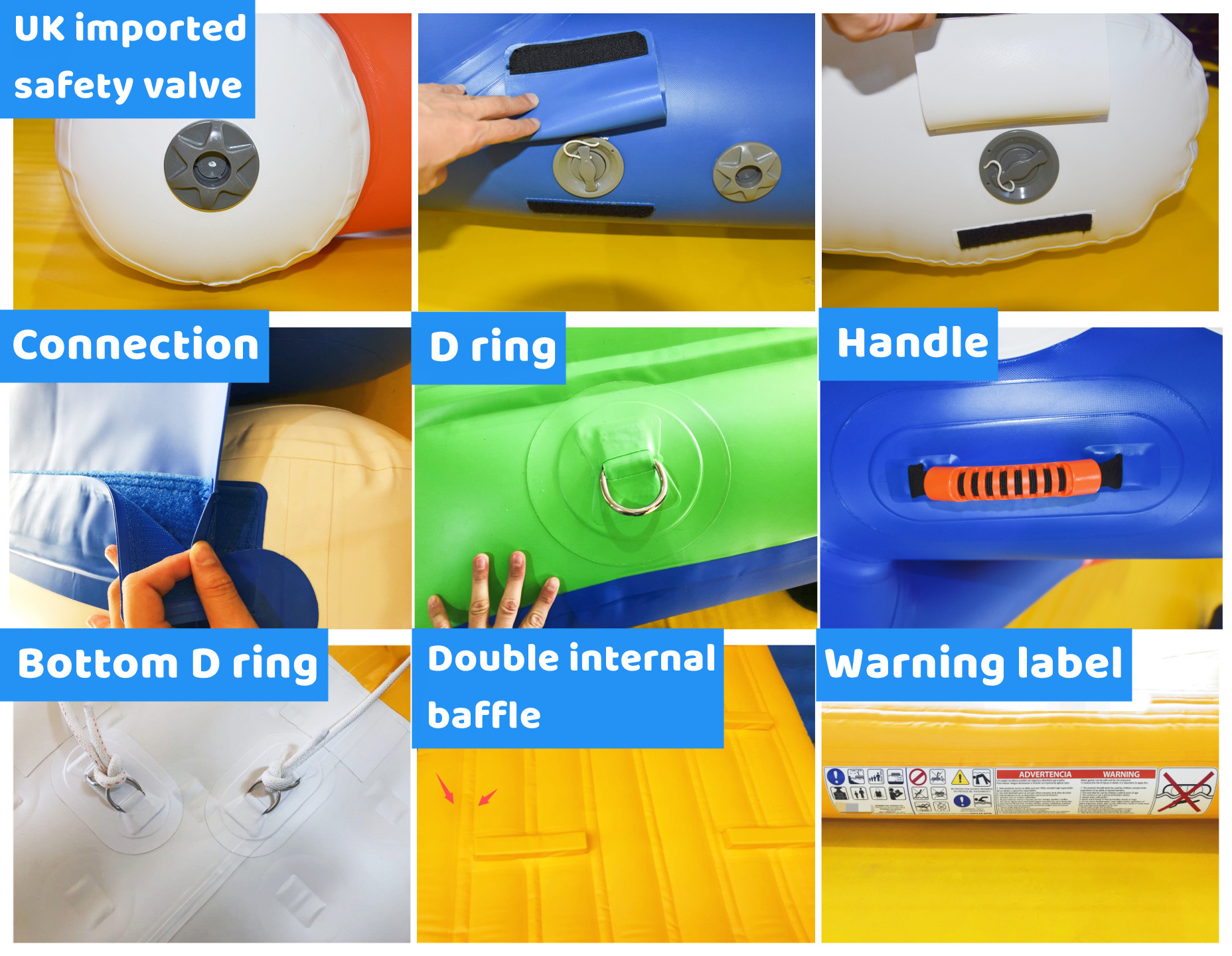 Commercial Outdoor Inflatable bounce house Water float Slides trampoline equipment water aqua park