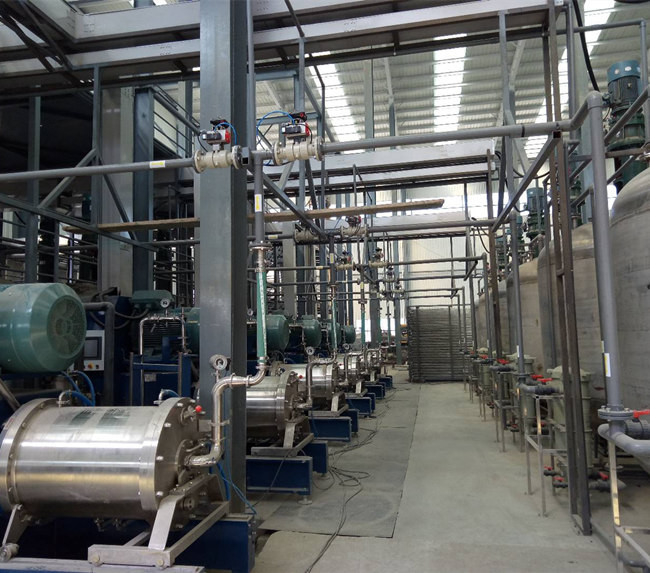 High Speed SW Bead Mill Machine For Chemical Processing , Horizontal Wet Bead Mill