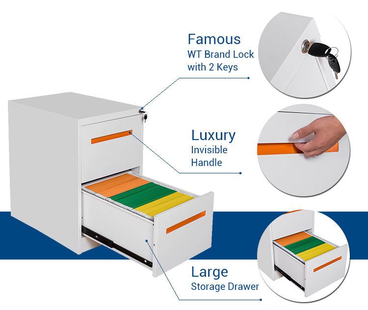 Keda 0.05 CBM 35Kgs Loading Capacity Drawer Filing Cabinet