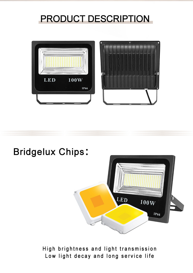 IP67 400w Equivalent Security Sensor Stadium Led Flood Light