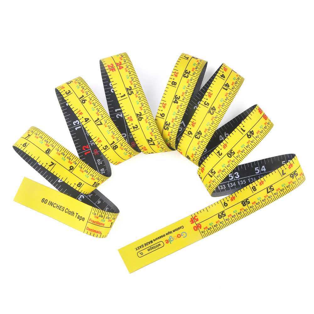 Customized 60 Inch Full Color Clothing Tape Measure Body Soft Cloth Measurement Tool