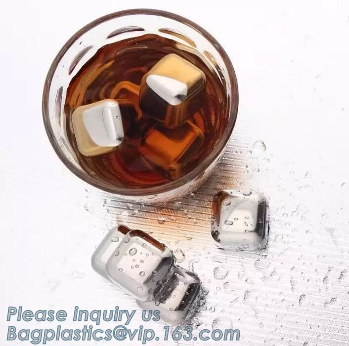 Bar accessories recyclable stainless steel whiskey ice cube stones, Stainless Steel Ice bar cooler, steel bar cold fresh