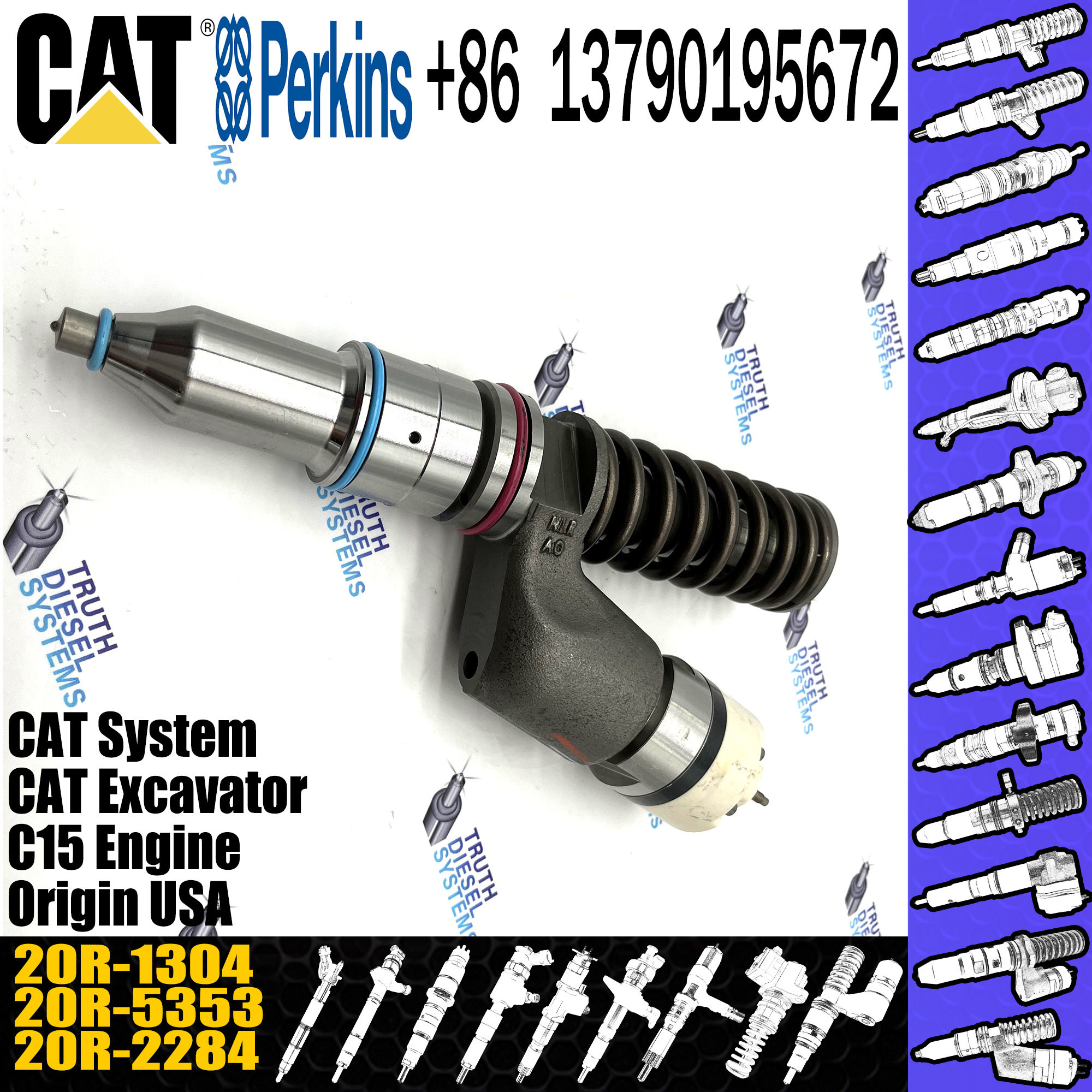 20R1304 Diesel Injector Parts High Speed Steel In C15 C18 Engine