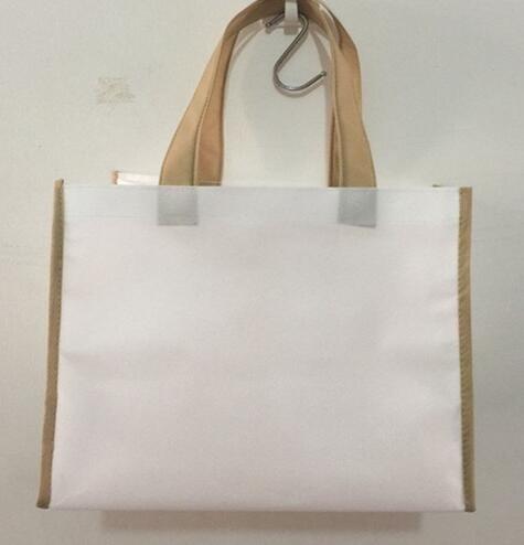 Promotional custom metallic laminated non woven bag, fabric reusable shopping