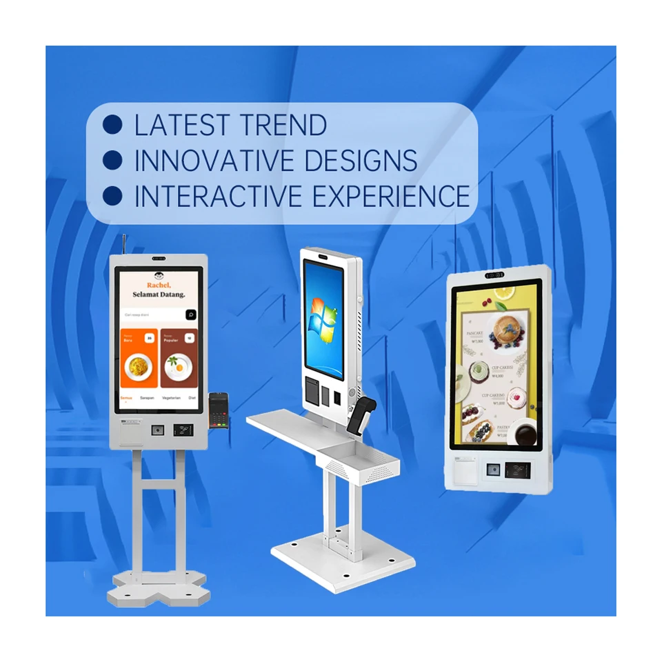 Windows 10 Self Payment Kiosk LCD Touch Screen For Floor-standing