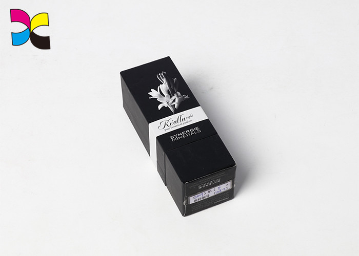 Advanced Lid Custom Packaging Boxes Base Lip Stick Hardcover EVA Base Black Matte