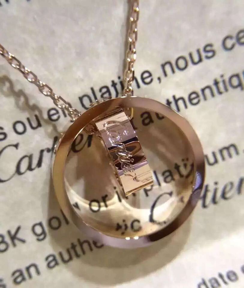 Same Brand Quality Jewelry Diamond Necklace Design Love Necklace 18K Gold