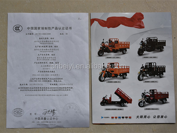 Automatic 250cc Three Wheel Closed Motorcycle with 12v Voltage and 4-Stroke Engine Type