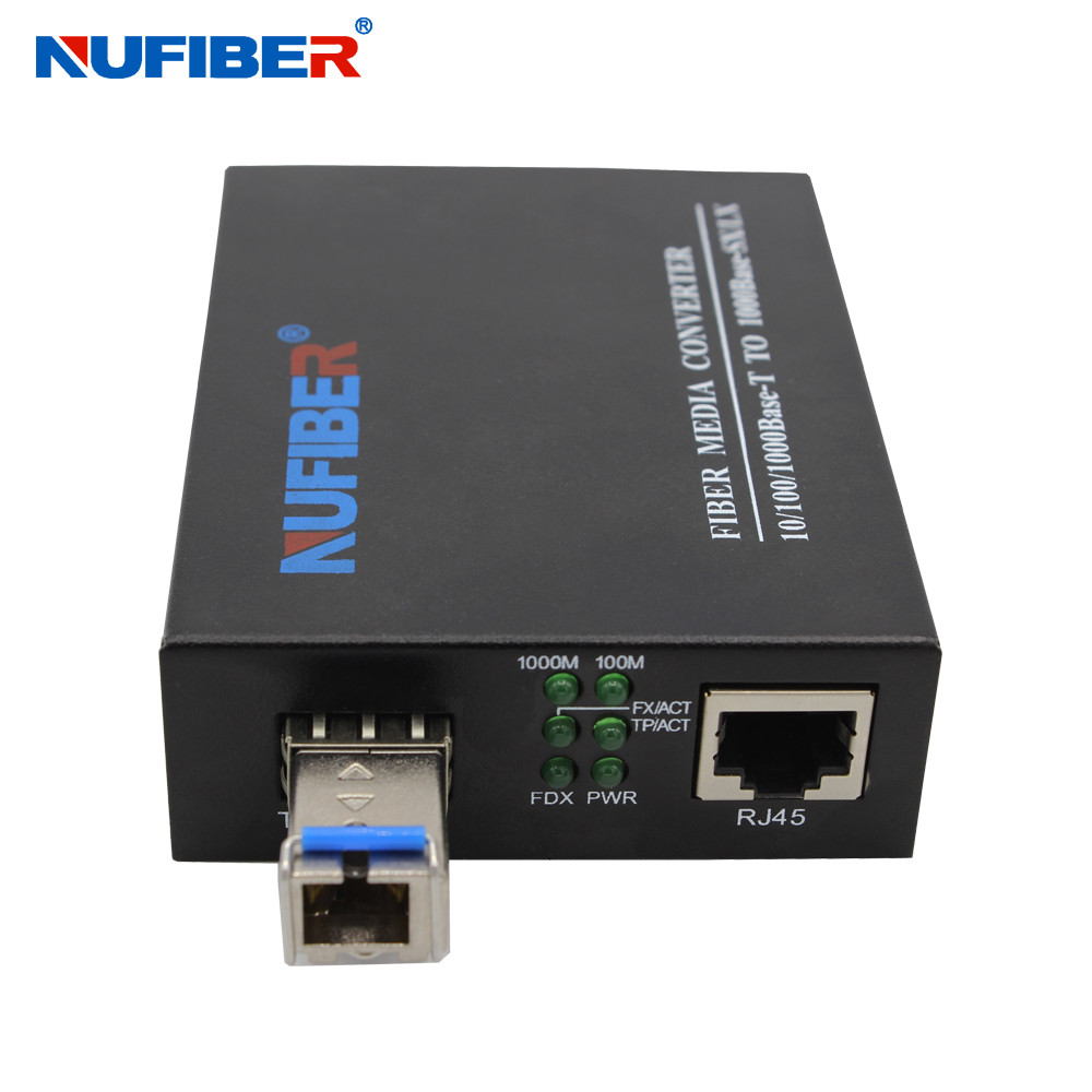 100Mbps 1000Mbps Rj45 To Sfp Media Converter Modular Design NF-C2200-SFP