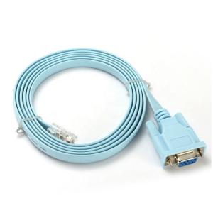 1.8M RS232 DB9 PIN Female to RJ45 Network Console Cable for Cisco Router Switch
