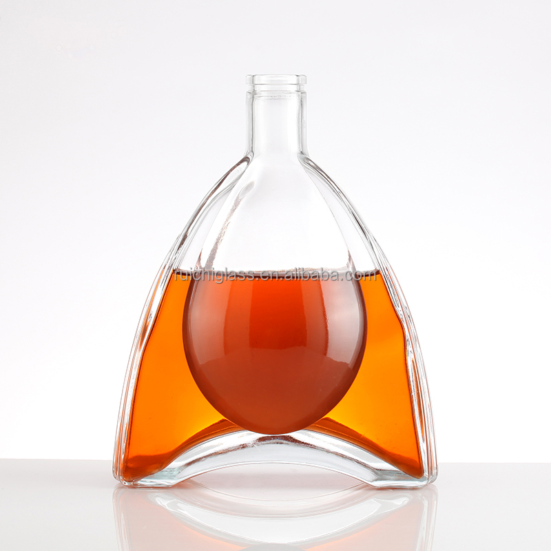 RICH Customized 700ml 500ml Glass Bottle for Vodka Gin Whiskey Rum Industrial Beverage