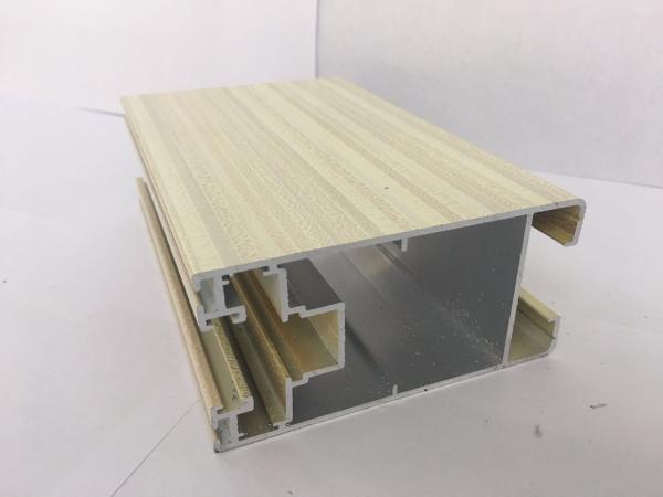 Vacuum Treatment Wood Finish Aluminium Profiles Acid Alkali Resistance 2500T