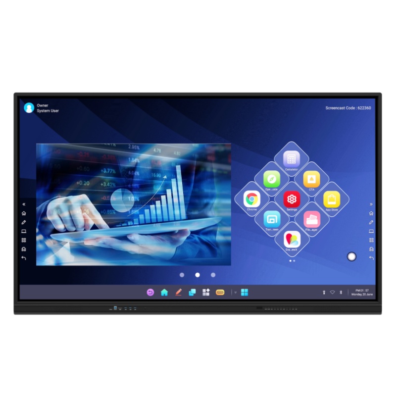 98 Inch LCD Smart Board Touch screen monitor for Classroom Office