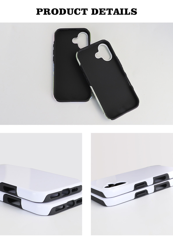 2 In 1 3D Film Sublimation Phone Case Heat Transfer Printed For IPhone 16 Pro Max