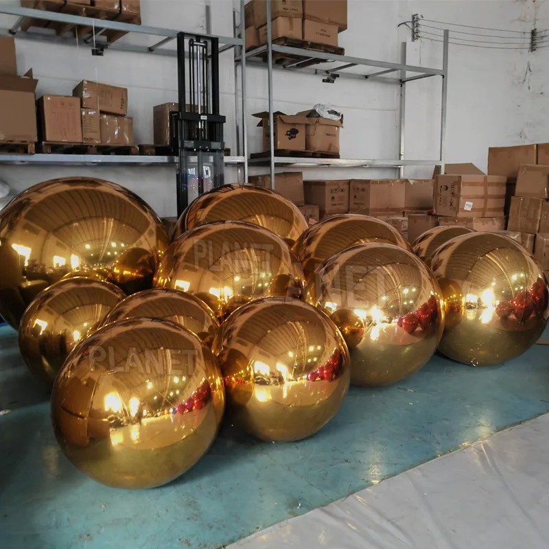 Christmas Decoration Inflatable Reflective Ball Colorful Mirror Balloon Inflatable Mirror Ball
