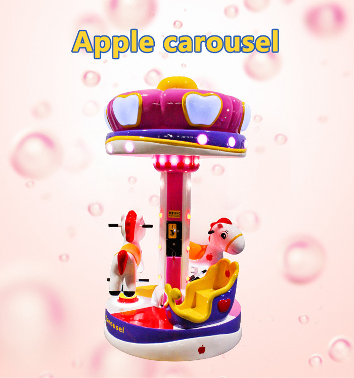China Small Carousel Horses For Sale Fairground Kiddie Ride Flying Horse Ride Fiber Glass Rides For Sale