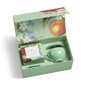 Empty Custom Tea Packing Box Handmade Magnetic Closure Fold Paper