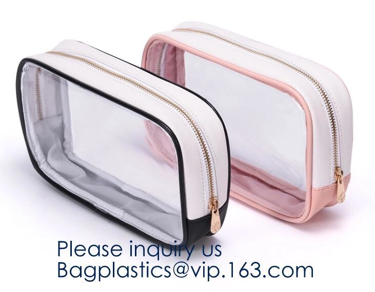 Holographic Makeup Bag, Metallic color Fashion Cosmetic Travel Bag Large Toiletry Bag Makeup Organizer for Women, Purple