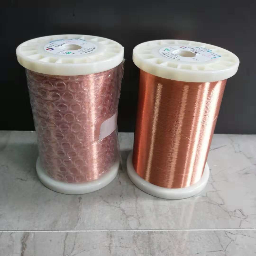 AWG 26 - 56 Gold Solderable Enameled Round Copper Wire For Generators