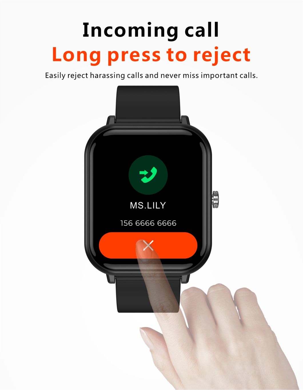 1.7 Inch TFT High-Definition 240*280pixel Full Screen Touch Temperature Monitoring Music Control Multiple Dials Q9PRO Smart Watch