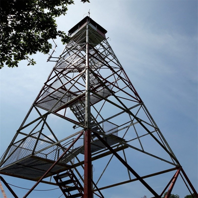  Lattice Angular Steel Platform Guard Tower Mountain Forest Outlook Fire Observation Watch Tower Manufactures