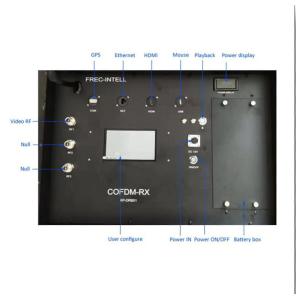 4 Channels COFDM Wireless Portable Diversity HD Resolution Uav Video Receiver