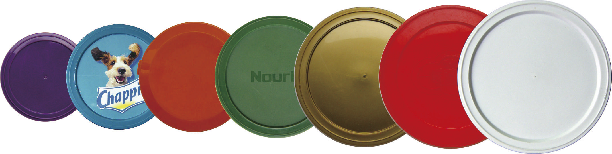 BPA Colorful Plastic PE Lid For Plastic Jars / Paper Cans / Tin Cans