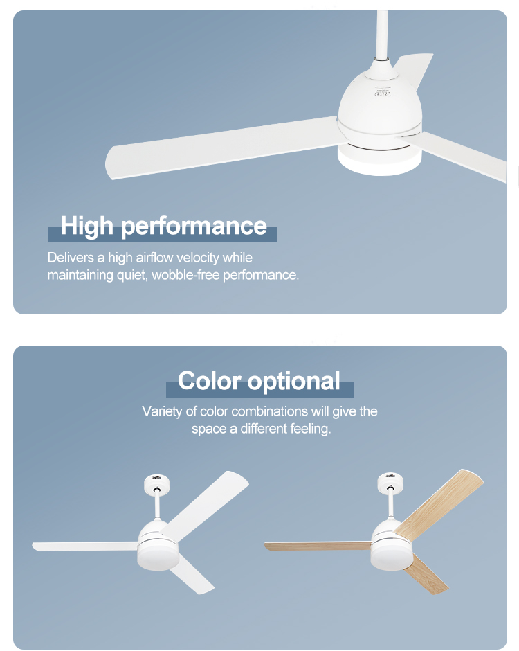 1stshine DC Motor Ceiling Fan with LED Light and Remote Control A Lighting Solution