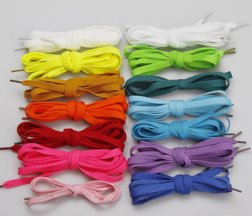 Reflective Multi Colored Shoe Laces For Basketball Player / Sportsman