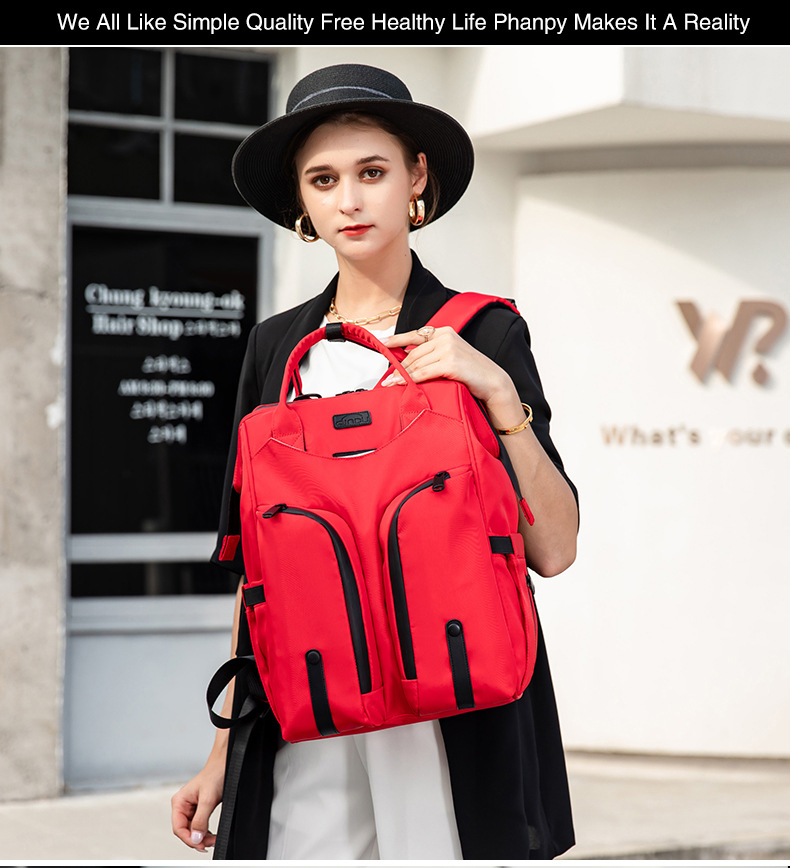New Mommy Bag Multifunctional Large Capacity Waterproof Maternity Diaper Bag Lightweight Backpack For Mom&Dad
