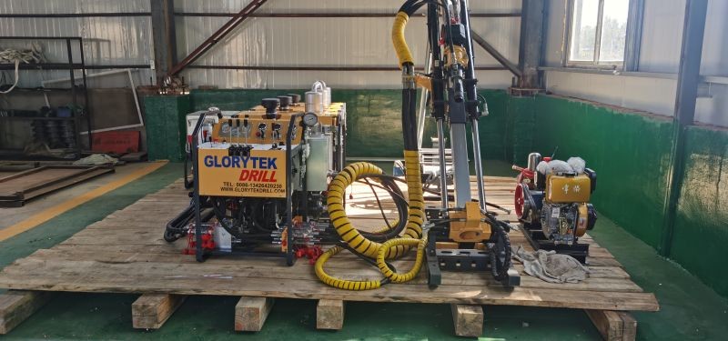 Gl500e Different Angle Portable Core Drilling Rig With Diesel Engine
