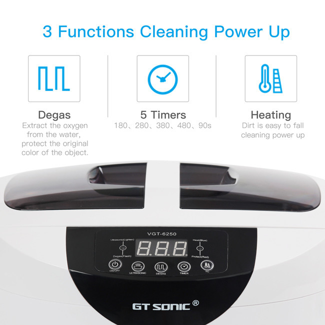 2.5L Larget Ultrasonic Cleaner Sterilizer Digital Control For Bottle Sterilizing