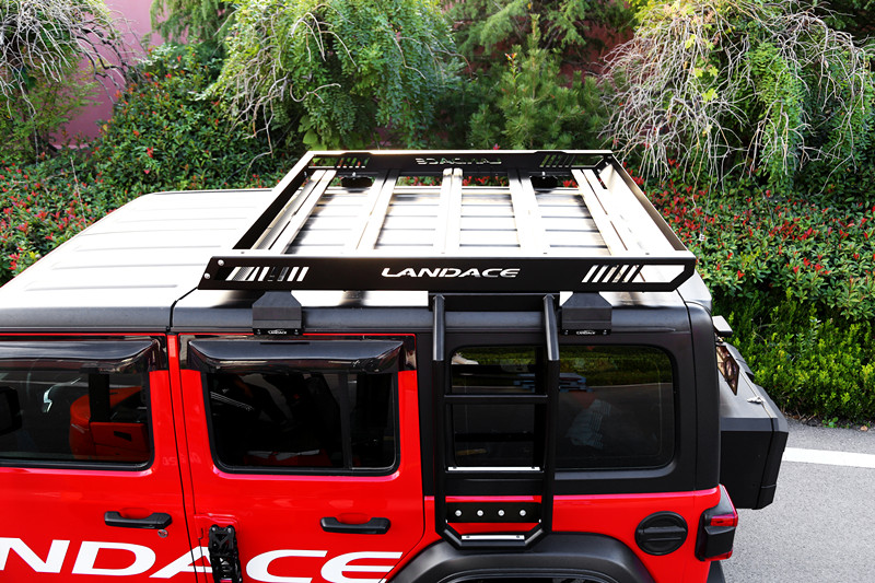 Sturdy Roof Mount Steel and Aluminum Alloy Basket for Jeep Wrangler Net Weight 37.5kg