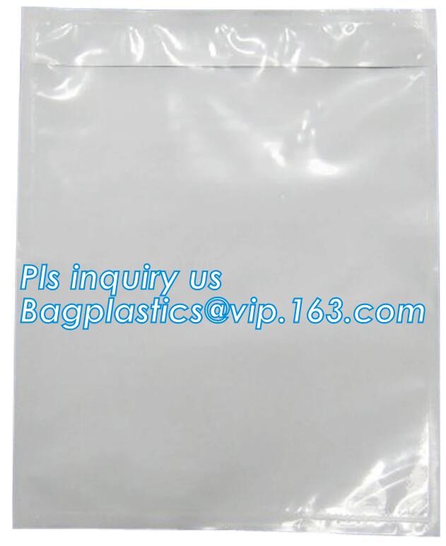 PP film 178*140mm invoice enclosed packing list envelopes, DHL Shipping pockets for waybill, A4 size plastic packing lis