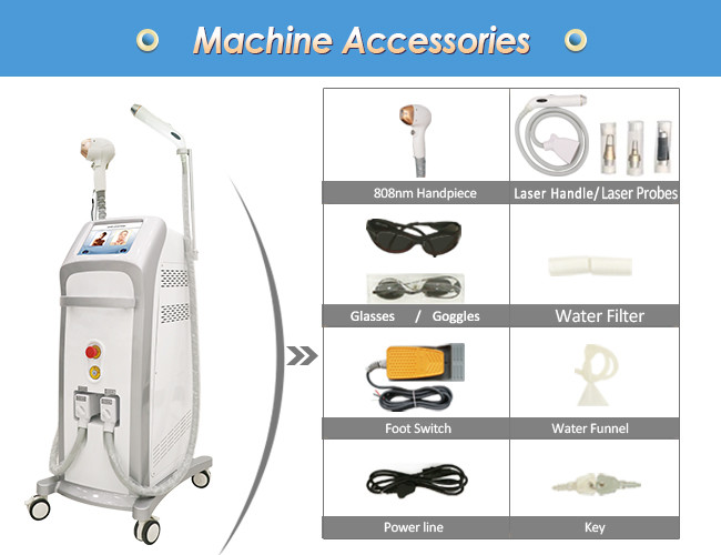 Nd Yag Diode Machine 808 Laser Multifunctional Beauty Equipment 1064nm