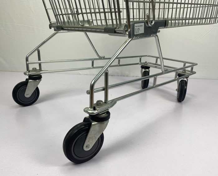 Grey 240L Supermarket Grocery Cart Australian Supermarket Metal Shopping Trolley