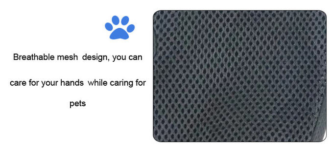 Polyester PVC Pet Grooming Tool Hair Remover Gloves Brush 56g