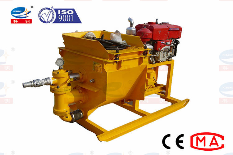 Diesel Driven Piston Mortar Grout Pump Use In Construction Machines