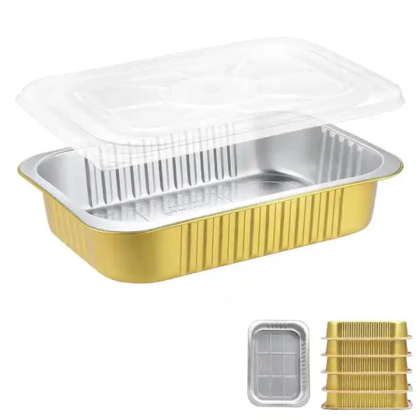 Disposable Tin Foil Trays Food Packaging Aluminium Container Disposable Aluminum