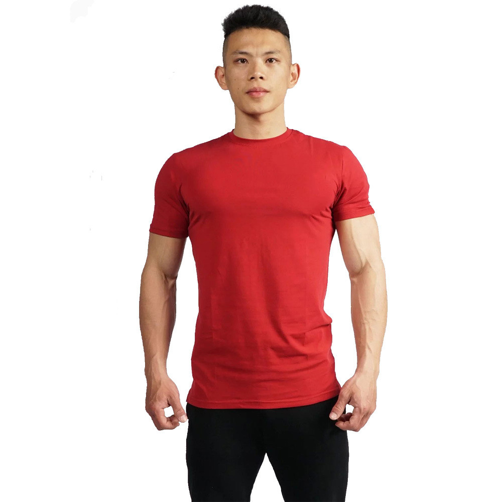 Wholesale Apparel Men Logo Printing Round-Neck Cotton t shirts